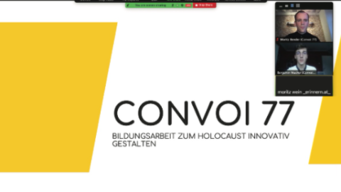 International Holocaust Remembrance Day: Convoi 77 participates in a webinar in Austria